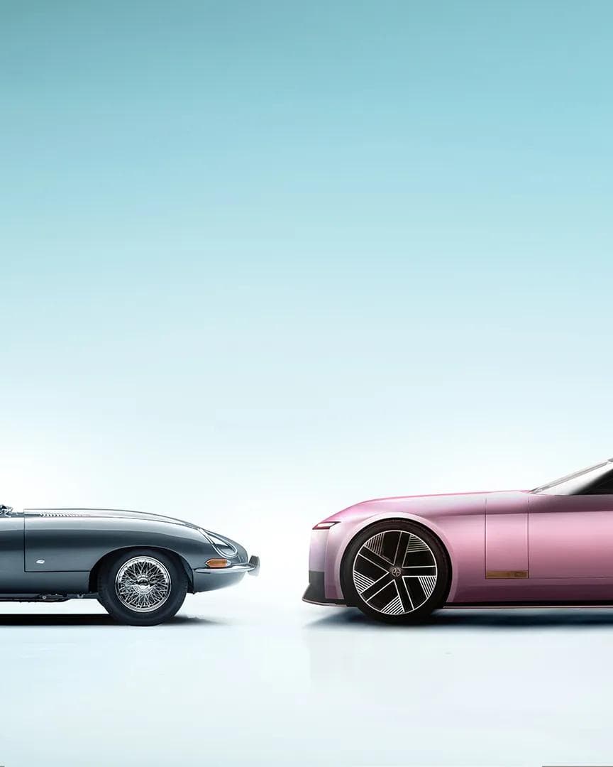 Jaguar old vs new car